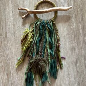 moss green dreadlock ring